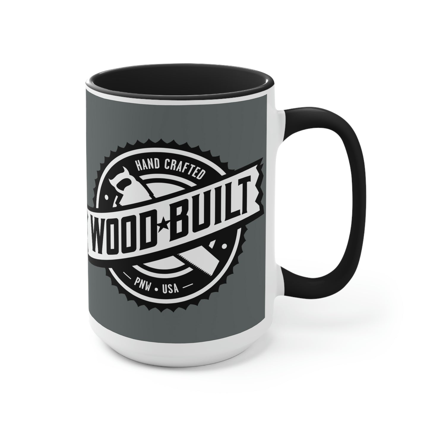 Two-Tone Coffee Mugs, 15oz