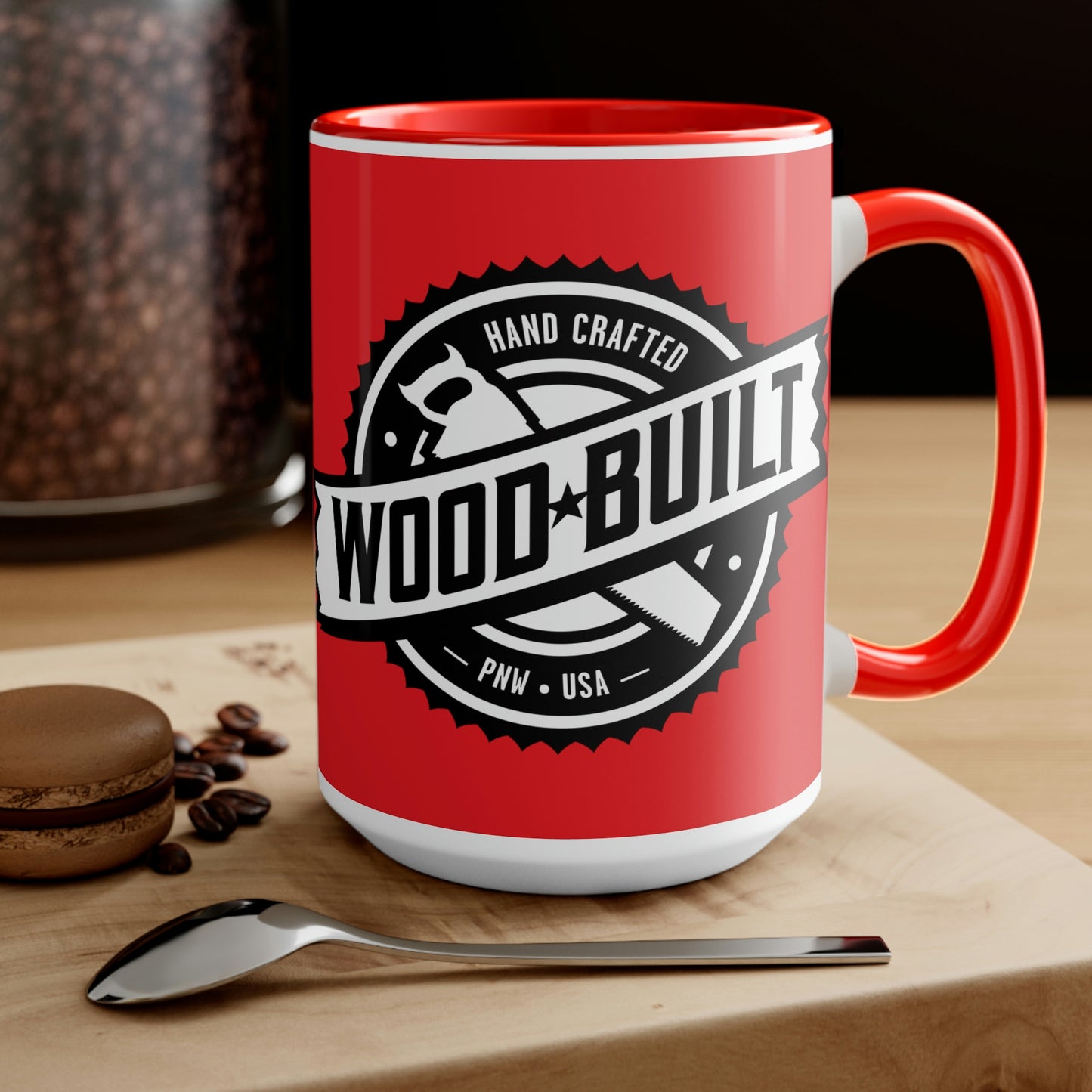 Two-Tone Coffee Mugs, 15oz